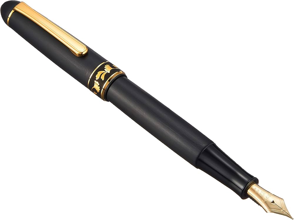 プラチナ萬年筆 #3776 万年筆 イチョウ 細字 PTB-30000Z プラチナ萬年筆(PLATINUM) 万年筆#3776 肥後象嵌｜桜・公孫樹 光助 #96